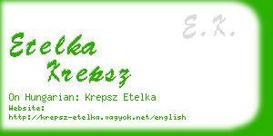 etelka krepsz business card